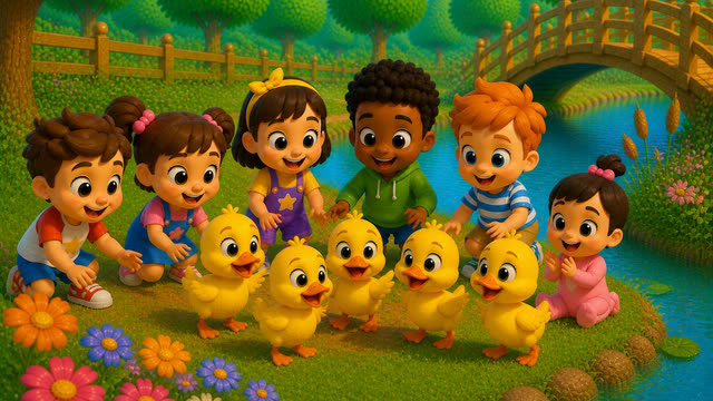 Scene 30 - Five Little Ducklings 🐥