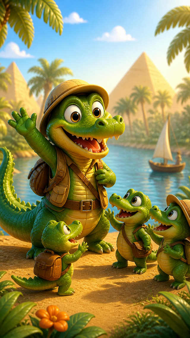Scene 2 - Un crocodile, s’en allant à la guerre