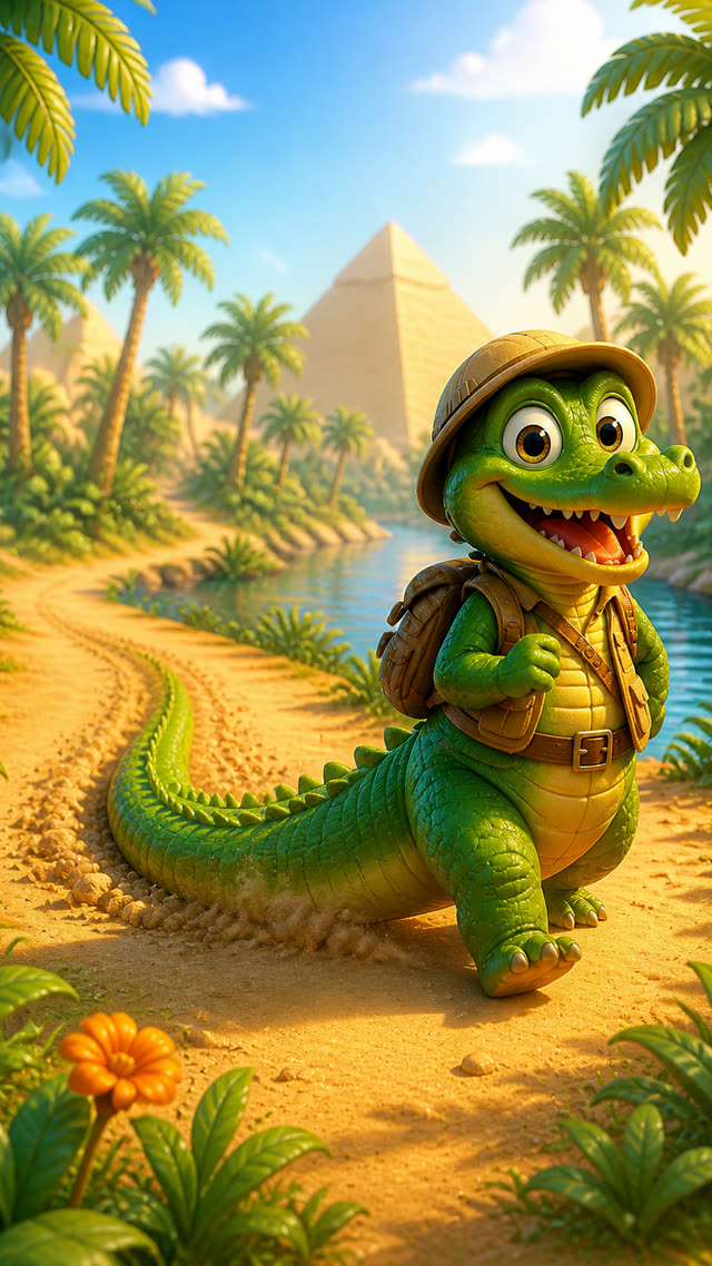 Scene 3 - Un crocodile, s’en allant à la guerre