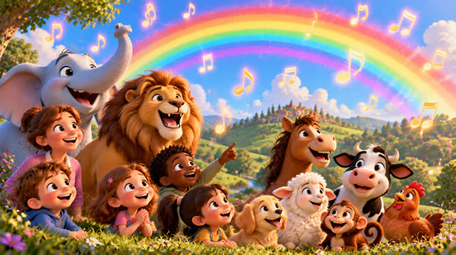 Scene 19 - The Animals, Fruits & Vegetables Song sor kids/children