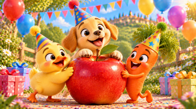 Scene 50 - The Animals, Fruits & Vegetables Song sor kids/children