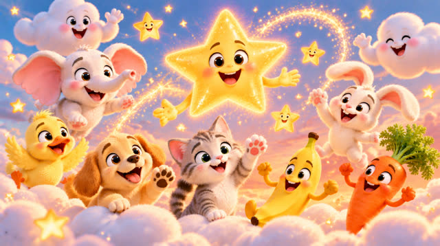 Scene 52 - The Animals, Fruits & Vegetables Song sor kids/children