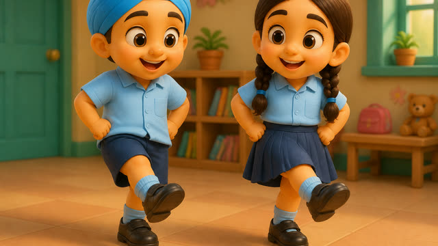Scene 5 - 🎒 School Chaliye Ji 🚌 | ਸਕੂਲ ਚੱਲੀਏ ਜੀ | Punjabi Kids Rhyme | School Song for Kids