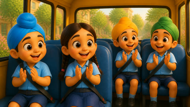 Scene 14 - 🎒 School Chaliye Ji 🚌 | ਸਕੂਲ ਚੱਲੀਏ ਜੀ | Punjabi Kids Rhyme | School Song for Kids
