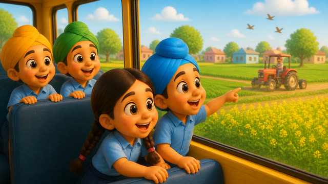 Scene 15 - 🎒 School Chaliye Ji 🚌 | ਸਕੂਲ ਚੱਲੀਏ ਜੀ | Punjabi Kids Rhyme | School Song for Kids