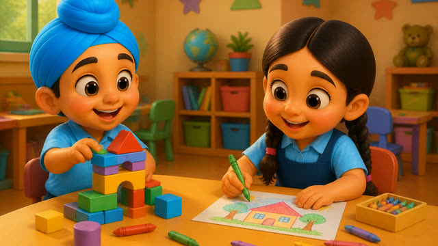 Scene 19 - 🎒 School Chaliye Ji 🚌 | ਸਕੂਲ ਚੱਲੀਏ ਜੀ | Punjabi Kids Rhyme | School Song for Kids
