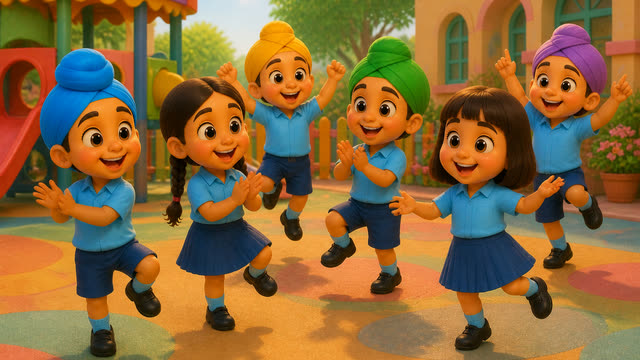 Scene 21 - 🎒 School Chaliye Ji 🚌 | ਸਕੂਲ ਚੱਲੀਏ ਜੀ | Punjabi Kids Rhyme | School Song for Kids