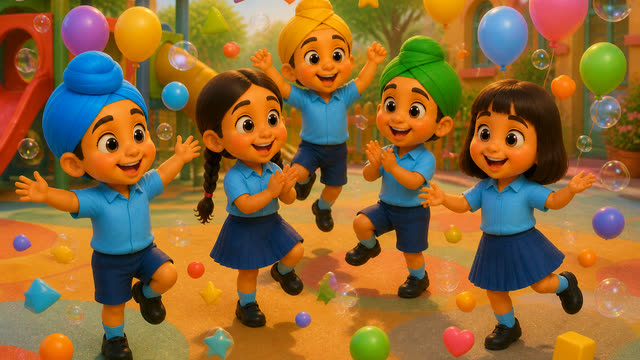 Scene 22 - 🎒 School Chaliye Ji 🚌 | ਸਕੂਲ ਚੱਲੀਏ ਜੀ | Punjabi Kids Rhyme | School Song for Kids