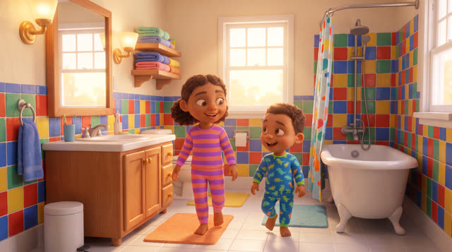 Scene 6 - Good Morning! Time for School!