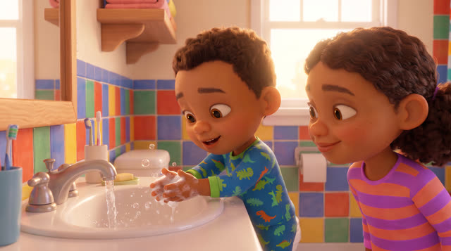 Scene 8 - Good Morning! Time for School!