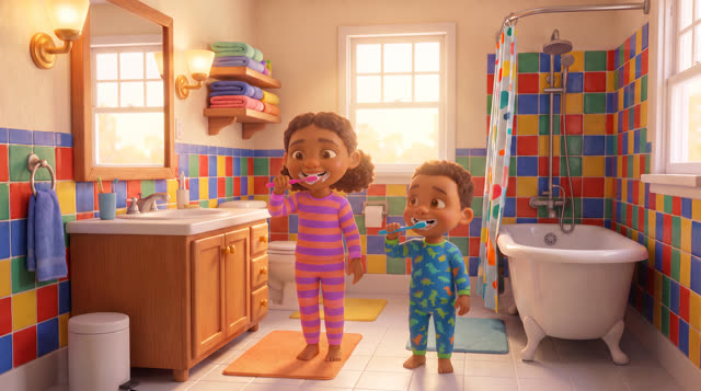 Scene 11 - Good Morning! Time for School!