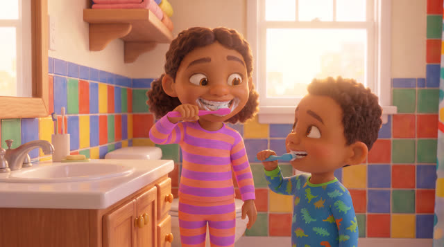 Scene 13 - Good Morning! Time for School!