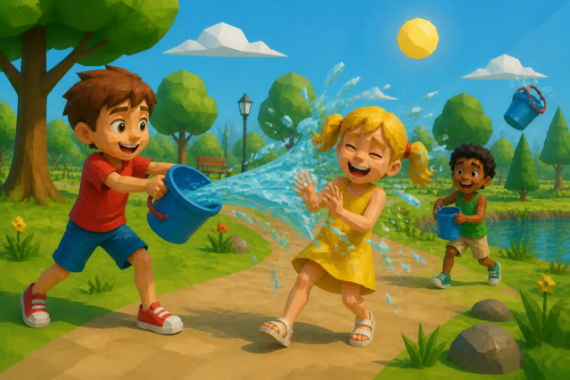 Scene 5 - La Grande Bataille d'Eau