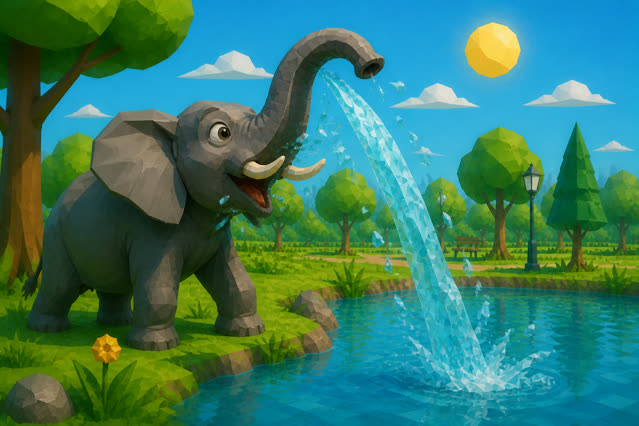 Scene 12 - La Grande Bataille d'Eau