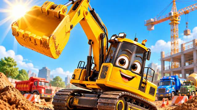 Scene 1 - Excabator the Excavator | Diggy Diggy, Scoop Scoop!
