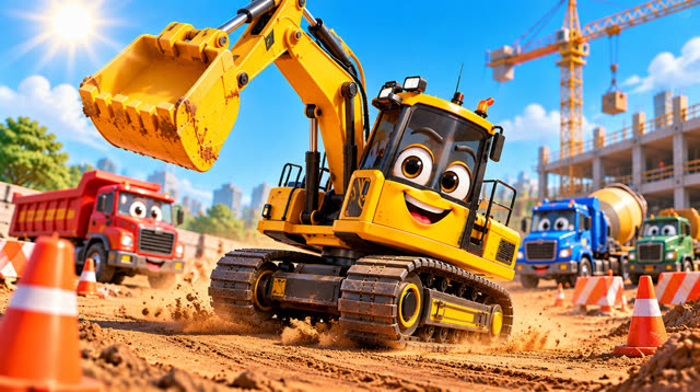 Scene 2 - Excabator the Excavator | Diggy Diggy, Scoop Scoop!