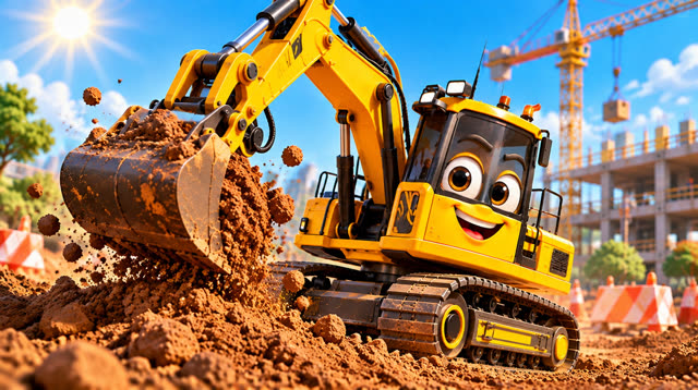 Scene 3 - Excabator the Excavator | Diggy Diggy, Scoop Scoop!