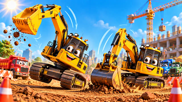 Scene 4 - Excabator the Excavator | Diggy Diggy, Scoop Scoop!
