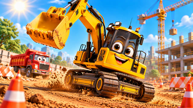 Scene 5 - Excabator the Excavator | Diggy Diggy, Scoop Scoop!