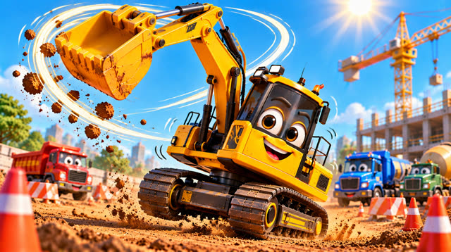 Scene 6 - Excabator the Excavator | Diggy Diggy, Scoop Scoop!