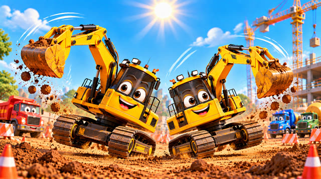 Scene 8 - Excabator the Excavator | Diggy Diggy, Scoop Scoop!