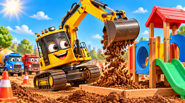 Scene 9 - Excabator the Excavator | Diggy Diggy, Scoop Scoop!