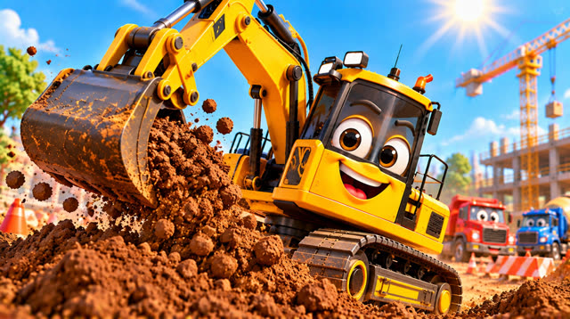 Scene 10 - Excabator the Excavator | Diggy Diggy, Scoop Scoop!