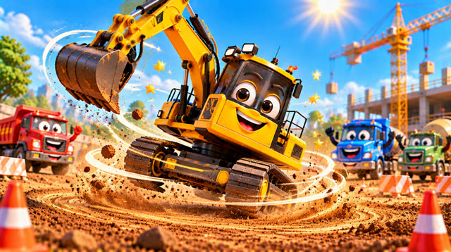 Scene 16 - Excabator the Excavator | Diggy Diggy, Scoop Scoop!