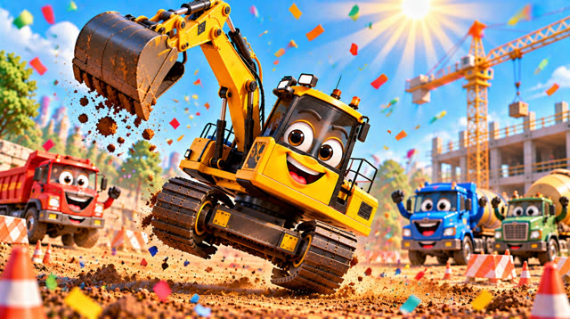 Scene 17 - Excabator the Excavator | Diggy Diggy, Scoop Scoop!