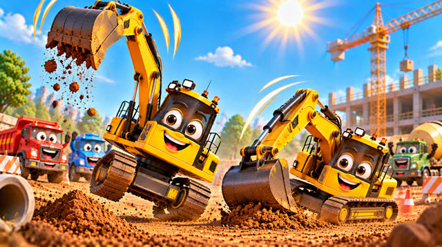 Scene 18 - Excabator the Excavator | Diggy Diggy, Scoop Scoop!