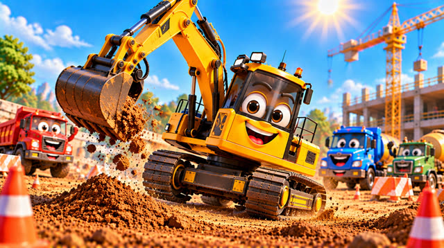 Scene 19 - Excabator the Excavator | Diggy Diggy, Scoop Scoop!