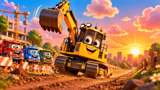 Scene 23 - Excabator the Excavator | Diggy Diggy, Scoop Scoop!