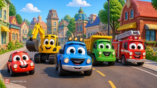 Scene 1 - Five Little Trucks of Torque Town