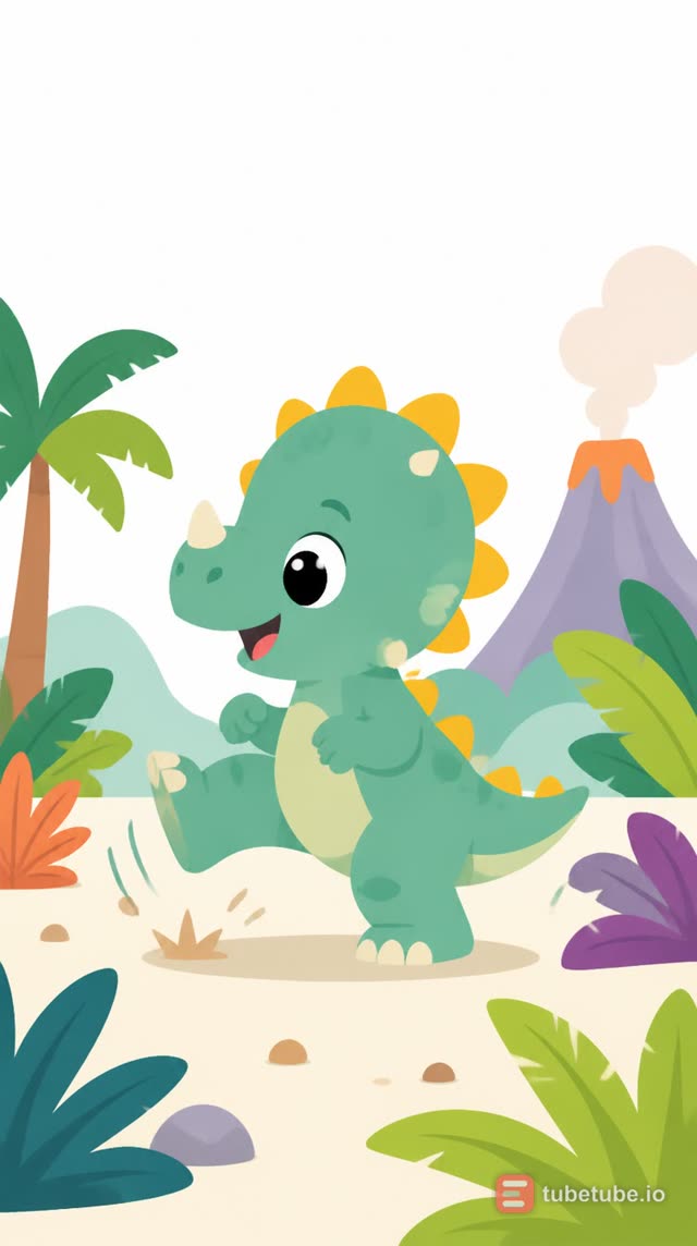 Scene 1 - Baby Dino Stomp Stomp