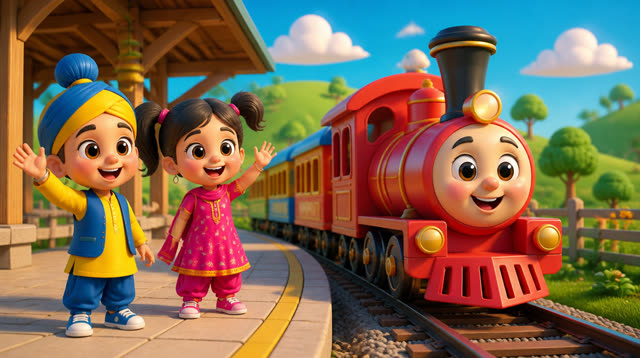 Scene 1 - Chuk chuk rail gaddi