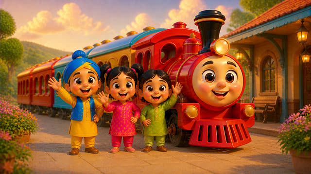 Scene 17 - Chuk chuk rail gaddi