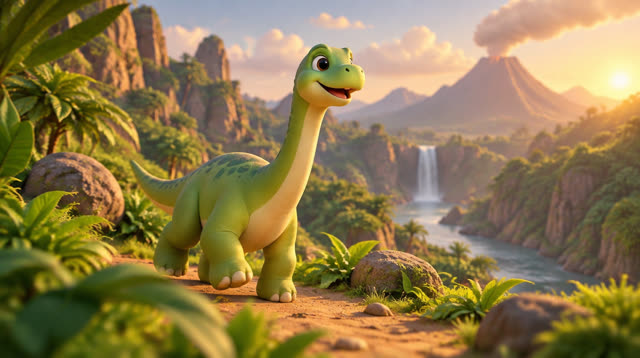 Scene 1 - Baby Dino and the Lost Little Star ⭐