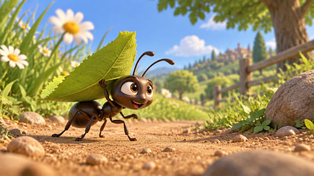 Scene 2 - The grasshopper and the ant