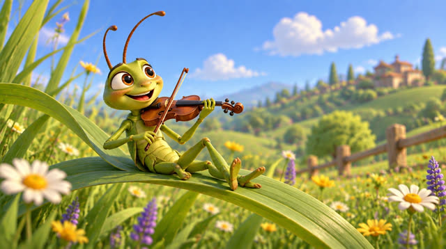 Scene 3 - The grasshopper and the ant