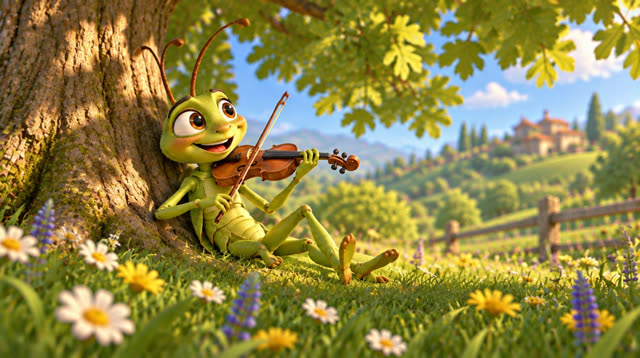 Scene 8 - The grasshopper and the ant