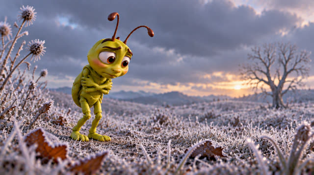 Scene 29 - The grasshopper and the ant