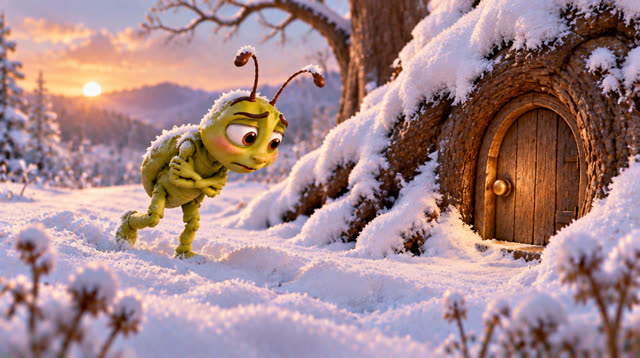 Scene 32 - The grasshopper and the ant