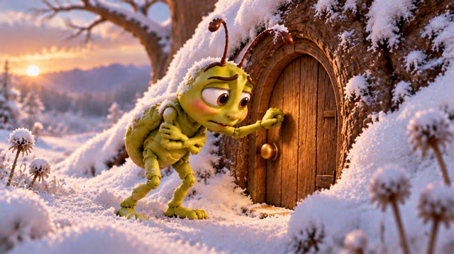 Scene 33 - The grasshopper and the ant