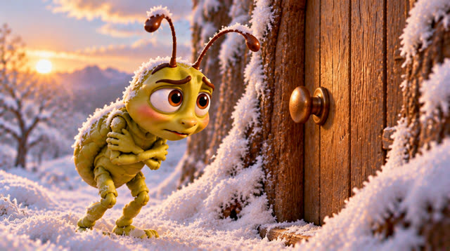 Scene 34 - The grasshopper and the ant