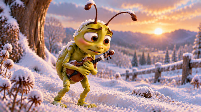 Scene 35 - The grasshopper and the ant