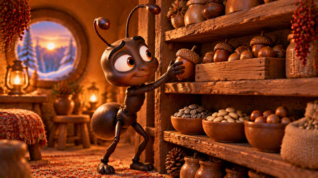 Scene 50 - The grasshopper and the ant