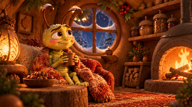 Scene 56 - The grasshopper and the ant