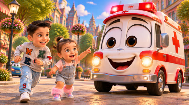 Scene 9 - Fire truck children's song