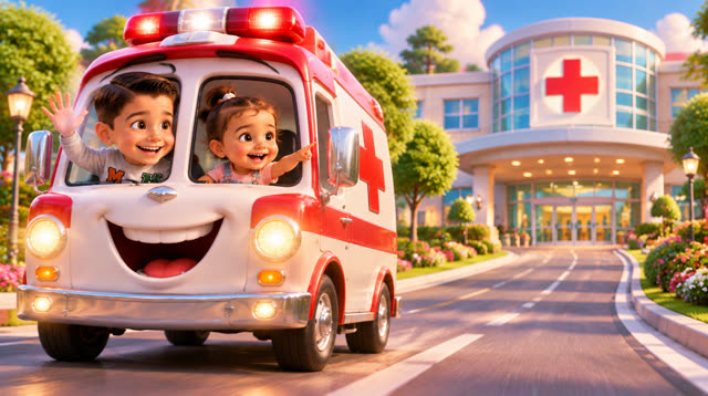Scene 10 - Fire truck children's song