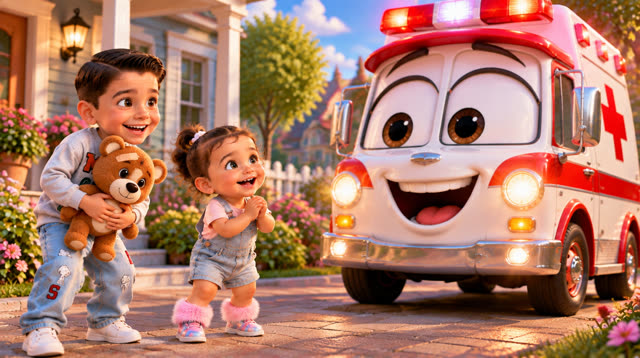 Scene 11 - Fire truck children's song
